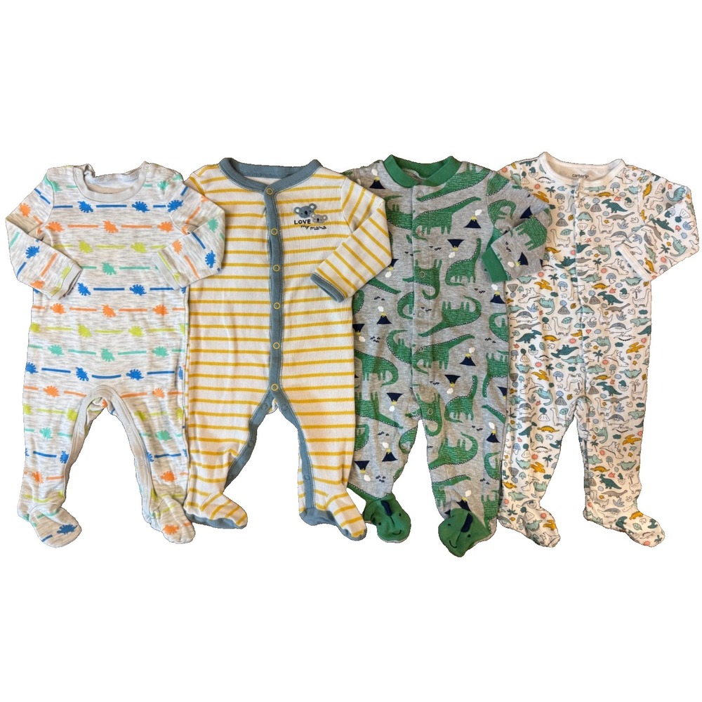 Carters Baby Boy 6 Months Footed Sleepers Pajamas Outfits Clothes Lot Love Mama